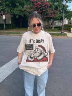 vintage t shirt sarcastic santa tee unisex comfort colors funny christmas shirt retro comic style for holiday gatherings xax4v