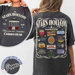 Vintage T Shirt Stars Hollow Annual Events Design Lukes Coffee Diner Theme Comfort Colors Apparel for Fans of the Show
