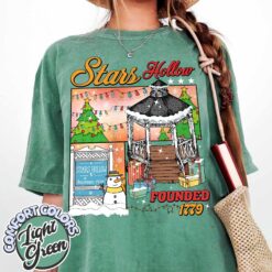 Vintage T Shirt Stars Hollow Christmas Festival Comfort Colors Shirt with Winter Festival Design and TV Show Inspired Theme
