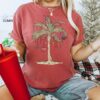 vintage t shirt tropical christmas palm tree design comfort colors family matching tee for beach parties and holiday celebrations nppaz
