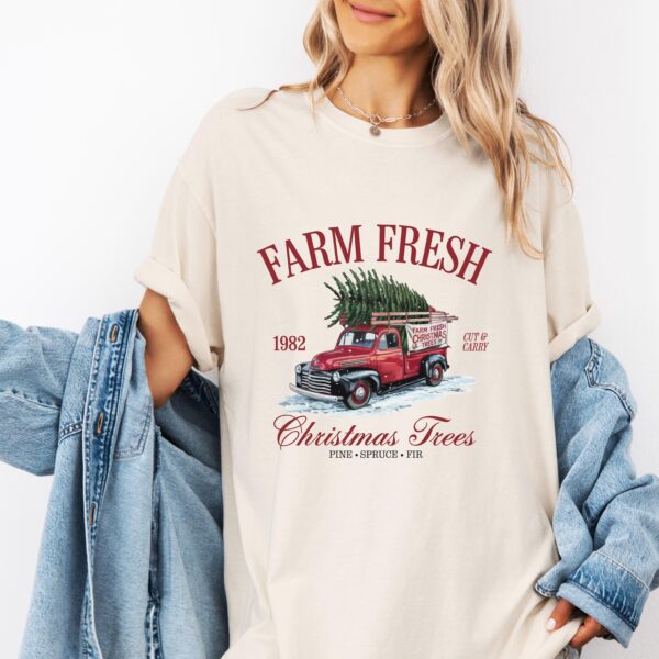 vintage t shirt vintage farm fresh christmas trees crewneck retro holiday apparel rustic xmas tree design for festive celebrations cnyp4 scaled