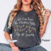 vintage t shirt we can leave the christmas lights up til january funny holiday tee for christmas celebrations and festive gatherings r3rrr