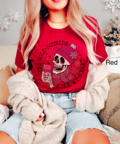 vintage t shirt womens funny valentines day skull design cold like my heart oversized tee for winter and coffee lovers aqiel