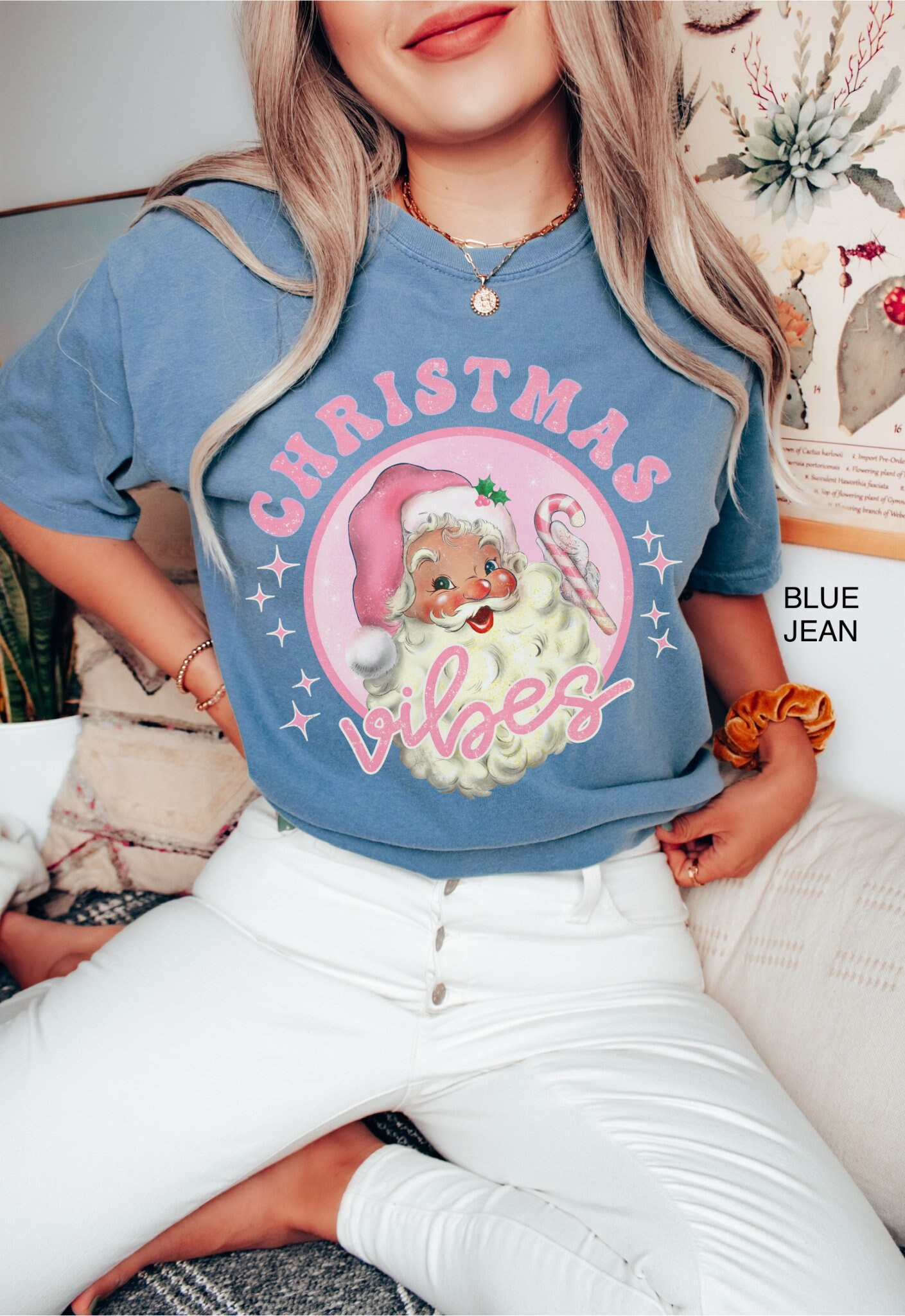 vintage t shirt womens retro pink santa claus tee comfort colors christmas shirt family holiday apparel for festive occasions pwqtk