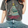 vintage t shirts book lover christmas tree shirt all booked for christmas design comfortable colors holiday tee cx9lb
