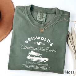 vintage t shirts christmas tree farm tee comfort colors fabric for family gatherings and winter celebrations tnqea