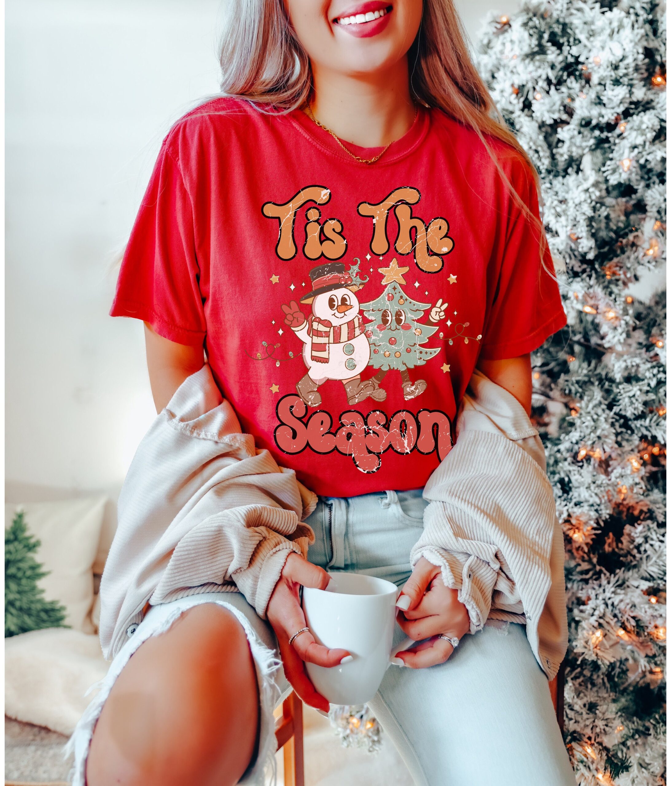 vintage t shirts comfort colors christmas shirt retro design for holiday apparel funny xmas theme dermg scaled