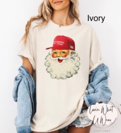 vintage t shirts funny christmas shirt comfort colors trump santa tee oversized political xmas t shirt for holiday celebrations itjov