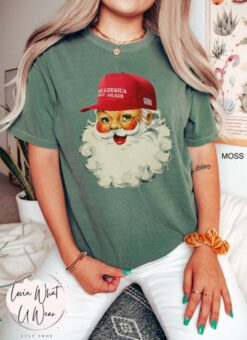 Vintage T Shirts Funny Christmas Shirt with Trump Santa Design Oversized Comfort Colors Tee for Political Holiday Celebrations 11 vintage t shirts funny christmas shirt with trump santa design oversized comfort colors tee for political holiday celebrations 39dli