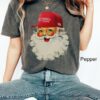 vintage t shirts funny christmas shirt with trump santa design oversized comfort colors tee for political holiday celebrations u3dun