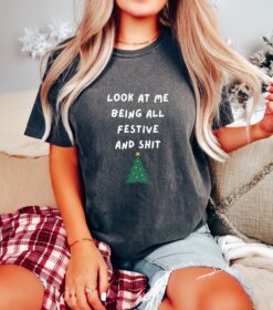 vintage t shirts funny christmas tree shirt comfort colors with humorous saying for festive celebrations and holiday gatherings plbwn scaled