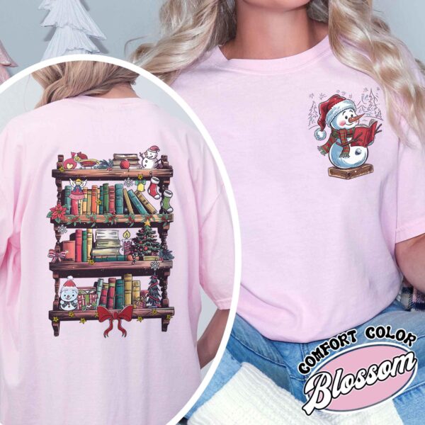 vintage t shirts funny librarian shirt with snowman design for book lovers and library enthusiasts ideal for christmas celebrations 6ttmi