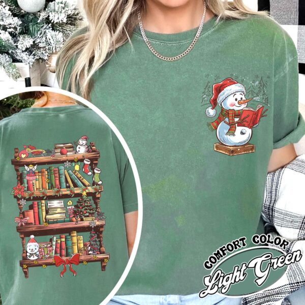 vintage t shirts funny librarian shirt with snowman design for book lovers and library enthusiasts ideal for christmas celebrations h2grk