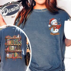 vintage t shirts funny librarian shirt with snowman design for book lovers and library enthusiasts ideal for christmas celebrations l8v7l