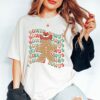 vintage t shirts howdy gingerbread man western christmas shirt for women with trendy cowboy design and country style 1ramt