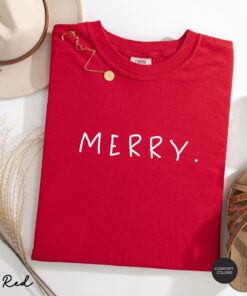 vintage t shirts matching christmas shirts believe merry bright custom tee minimalist retro design for holiday celebrations fvtyj scaled