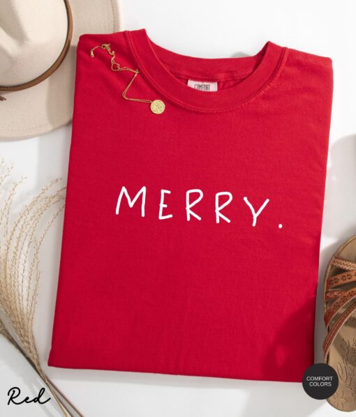 vintage t shirts matching christmas shirts believe merry bright custom tee minimalist retro design for holiday celebrations fvtyj scaled