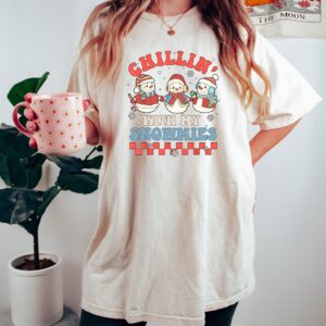 vintage t shirts retro christmas family shirt funny christmas tee with snowmies design for holiday parties and gatherings 4cqj6 scaled