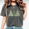 vintage t shirts retro merry and bright christmas trees shirt comfort colors family tee for holiday celebrations 5npzv scaled