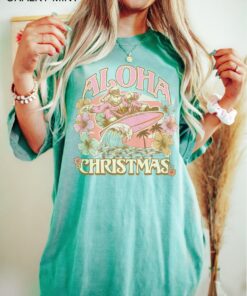 vintage t shirts surfing santa aloha christmas t shirt hawaiian design mele kalikimaka funny christmas tee for holiday parties m9asd