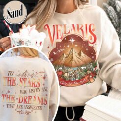 Vintage T Shirts Velaris City of Starlight Two-Sided Sweatshirt Comfort Colors Design for Unique Holiday Style
