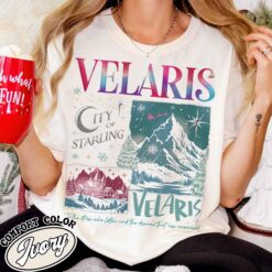Vintage T Shirts Velaris City Starlight Shirt Acotar Inspired Design for Book Lovers and Fantasy Fans