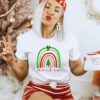 Vintage Teacher Christmas Shirt Funny Design for Educators Comfortable Fit Unique Holiday Apparel