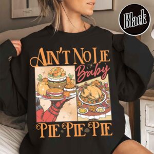 vintage thanksgiving pie sweatshirt featuring cherry and pumpkin pie design for halloween and christmas celebrations 6j8ni