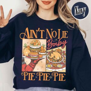 vintage thanksgiving pie sweatshirt featuring cherry and pumpkin pie design for halloween and christmas celebrations fxvkx