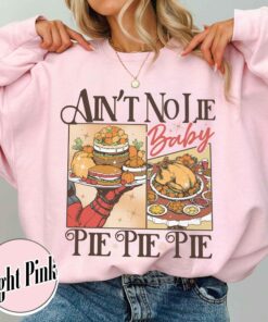 vintage thanksgiving pie sweatshirt featuring cherry and pumpkin pie design for halloween and christmas celebrations xa7oz