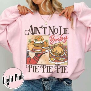 vintage thanksgiving pie sweatshirt featuring cherry and pumpkin pie design for halloween and christmas celebrations xa7oz