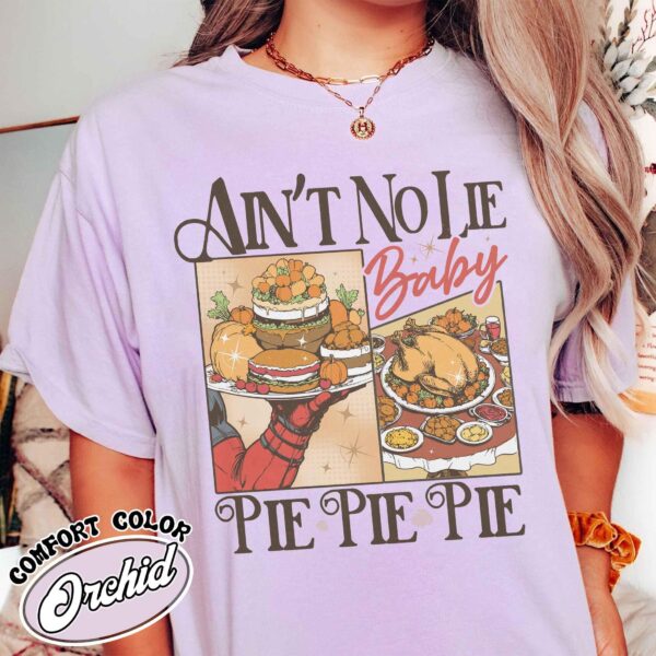 vintage thanksgiving pie t shirt featuring pumpkin and cherry pie design for halloween and christmas celebrations qjabg