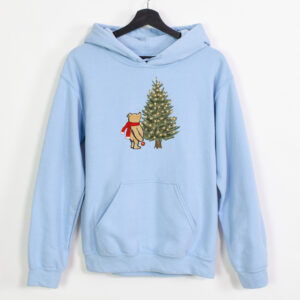 vintage winnie the pooh christmas hoodie classic pullover sweater for holiday celebrations featuring iconic pooh design zgmns