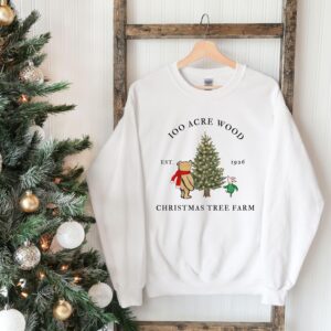 vintage winnie the pooh christmas sweatshirt classic design for holiday celebrations featuring iconic pooh and christmas tree graphics aktjx