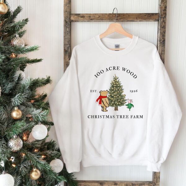 vintage winnie the pooh christmas sweatshirt classic design for holiday celebrations featuring iconic pooh and christmas tree graphics aktjx scaled