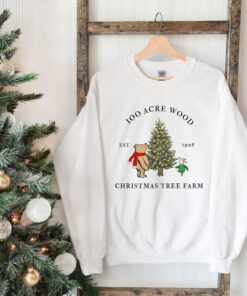 vintage winnie the pooh christmas sweatshirt classic design for holiday celebrations featuring iconic pooh and christmas tree graphics aktjx scaled