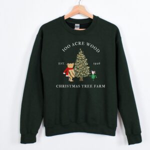 vintage winnie the pooh christmas sweatshirt classic design for holiday celebrations featuring iconic pooh and christmas tree graphics ikqqd