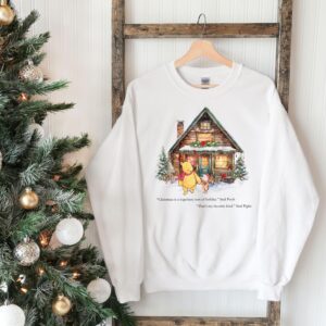 vintage winnie the pooh christmas sweatshirt classic pooh sweater with christmas tree design for holiday celebrations zso0o