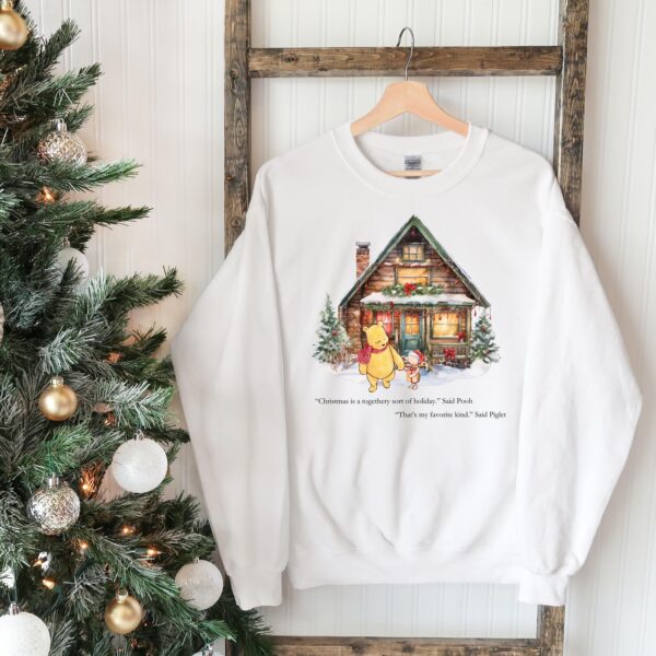 vintage winnie the pooh christmas sweatshirt classic pooh sweater with christmas tree design for holiday celebrations zso0o scaled