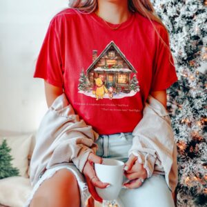 vintage winnie the pooh christmas t shirt featuring piglet design for a classic holiday look yvpol