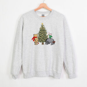 vintage winnie the pooh sweatshirt family matching crewneck featuring pooh piglet and eeyore for trendy holiday sweaters 9l7qe