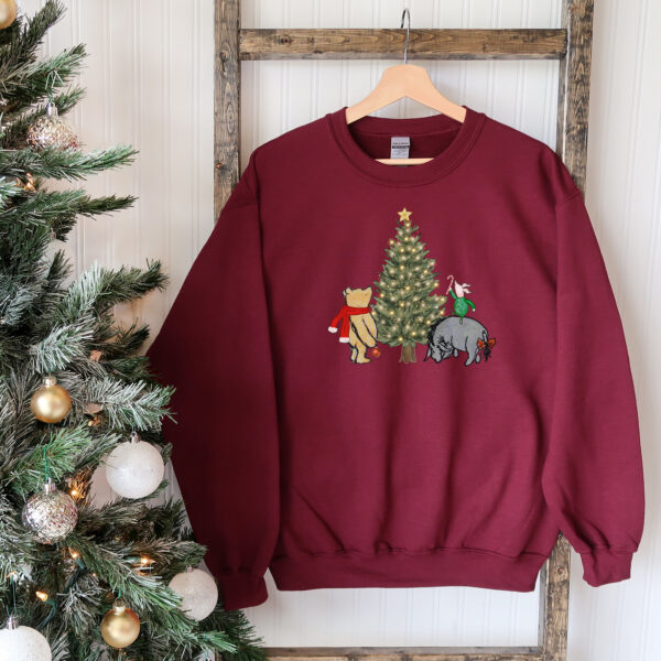 vintage winnie the pooh sweatshirt family matching crewneck featuring pooh piglet and eeyore for trendy holiday sweaters p73so scaled