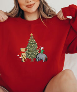 vintage winnie the pooh sweatshirt family matching crewneck featuring pooh piglet and eeyore for trendy holiday sweaters sylqe scaled