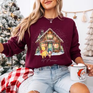 vintage winnie the pooh sweatshirt featuring piglet and friends for holiday celebrations in classic style pfqr3