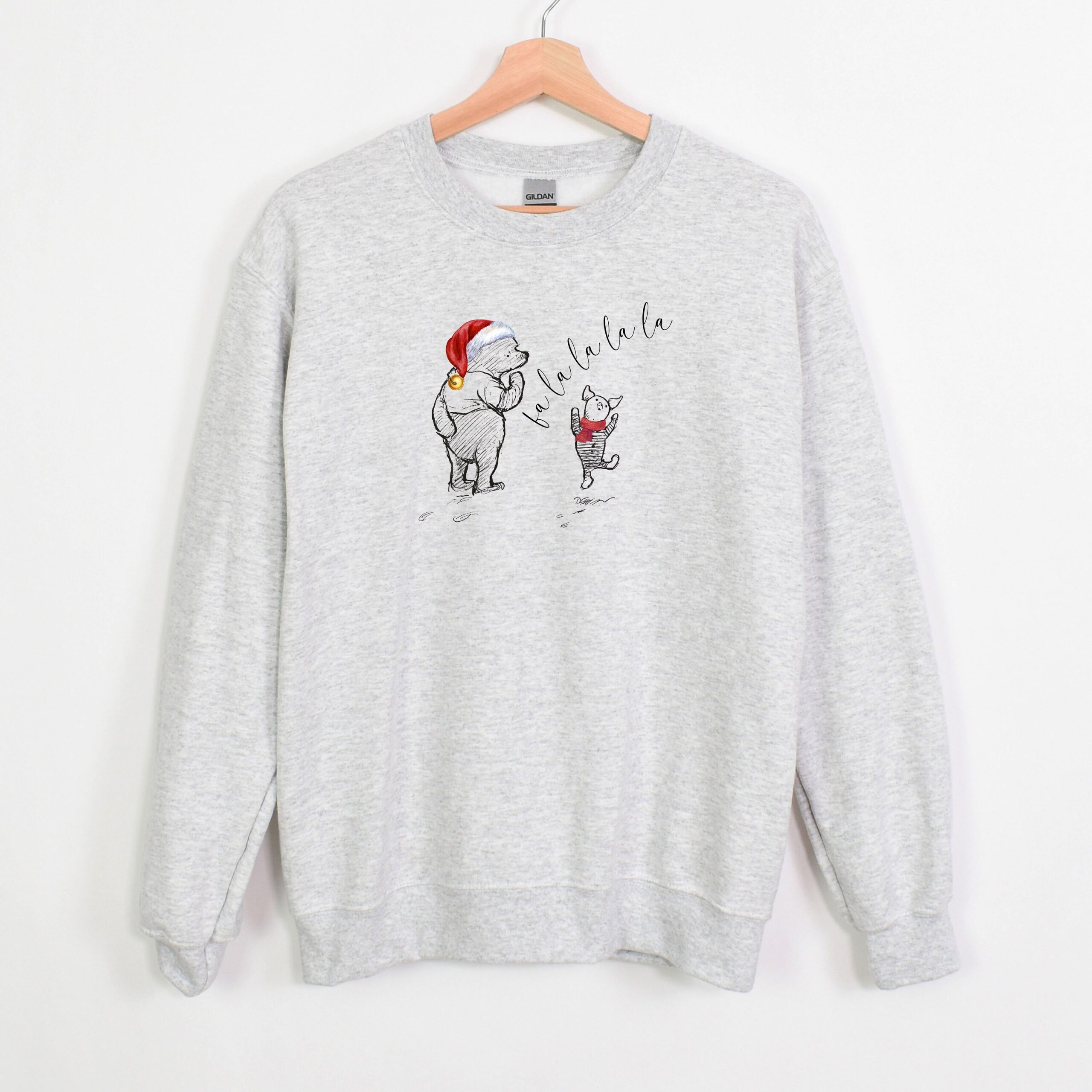 vintage winnie the pooh sweatshirt featuring pooh and piglet for christmas classic comfort colors t shirt style nf15p scaled