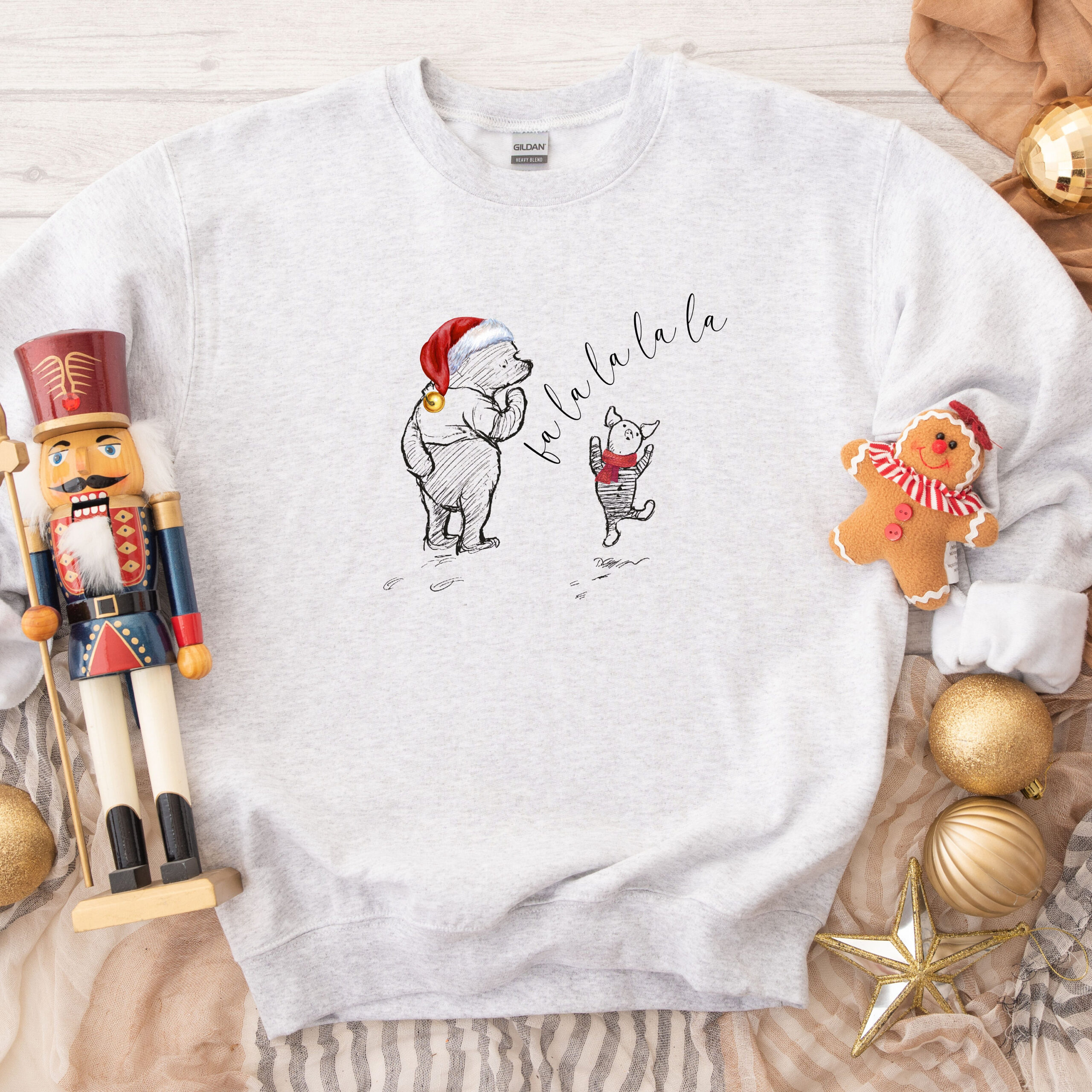 vintage winnie the pooh sweatshirt featuring pooh and piglet for christmas classic comfort colors t shirt style yf2ep scaled