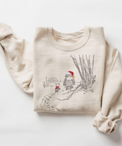 vintage winnie the pooh sweatshirt for christmas featuring winnie and piglet trendy crewneck for matching family holiday sweaters 0tsrh scaled