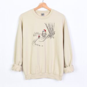 vintage winnie the pooh sweatshirt for christmas featuring winnie and piglet trendy crewneck for matching family holiday sweaters 2lpa0