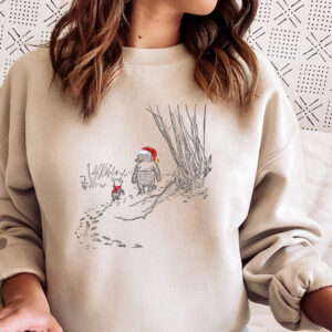 vintage winnie the pooh sweatshirt for christmas featuring winnie and piglet trendy crewneck for matching family holiday sweaters 8hhio