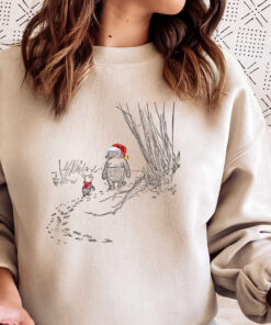 vintage winnie the pooh sweatshirt for christmas featuring winnie and piglet trendy crewneck for matching family holiday sweaters 8hhio scaled